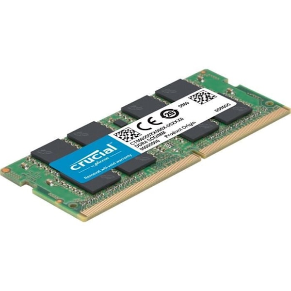 Crucial CT8G4SFS8266 8Go (DDR4, 2666 MT/s, PC4-21300, Single Rank x8, SODIMM, 260-Pin) Minne
