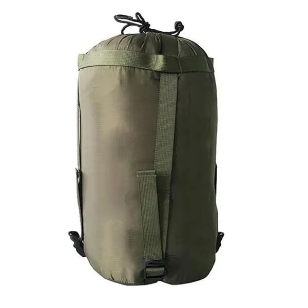 Kompresjonspose for sovepose - 25L pakkpose for sovepose og camping, grønn