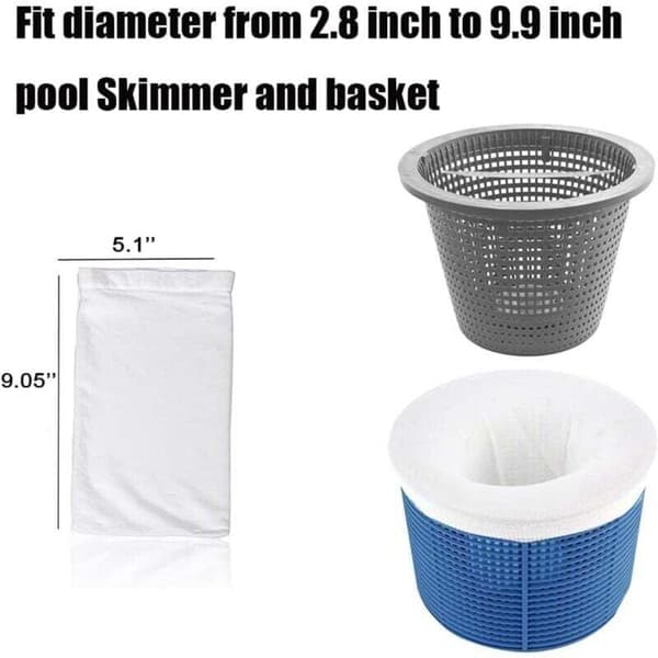 20 stk. poolskimmerstrømper