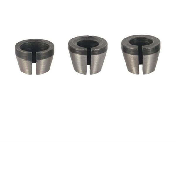 Fræsepatron - Sæt med 8. Spændepatron til fræser (6 mm. 6.35 mm. 8 mm). Spændetang til overfræser
