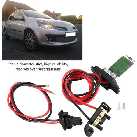 Blæsermotor modstand. Varmeblæsermotor modstand. Til Renault Clio MK3 III Modus 7701209803
