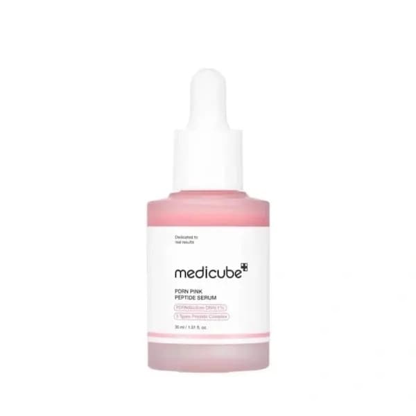 Ny 2026 MEDICUBE PDRN Pink Peptide Serum (30ml) – forbedrer ujevn hudtone og øker hudens elastisitet.
