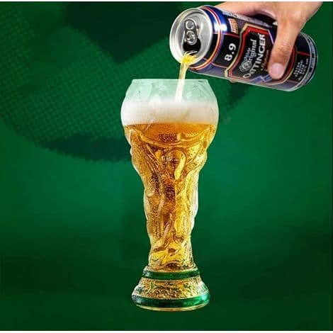 Ölglas för VM 2026 – 500 ml kapacitet – Ikonisk trofédesign – Premiumkvalitetsglas
