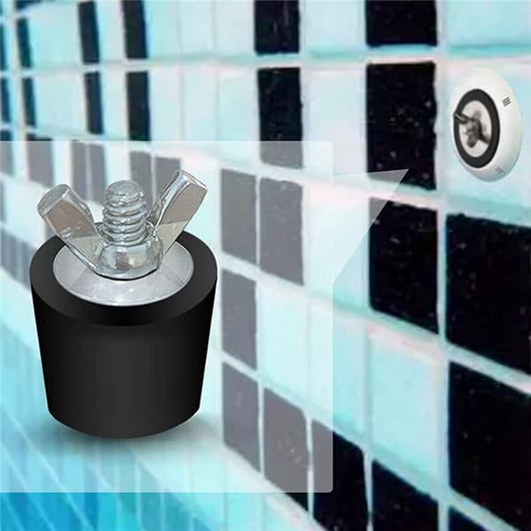 Vinterplugger for basseng 2 tommer med adapter 1,5 tommer gjenget i gummiutvidelse 2 deler