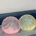 Jumbo Glitter Squishy Leksak - Jättestor Regnbågs Squish, Långsamt Återfjädrande Stressboll