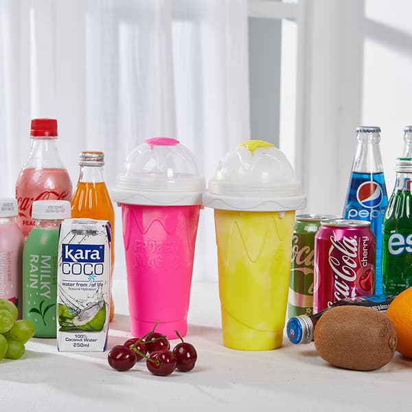Slushy Maker - Grønt genanvendeligt Slushy Maker Krus, Hjemmelavede Slushies