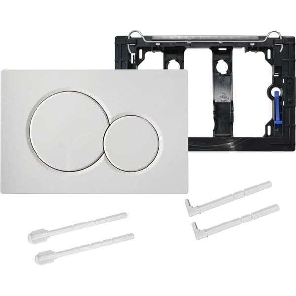 Geberit Sigma 01 UP320 Toiletskylleplade – Dobbelt Skyl – Holdbar Plast – Nem Værktøjsfri Installation