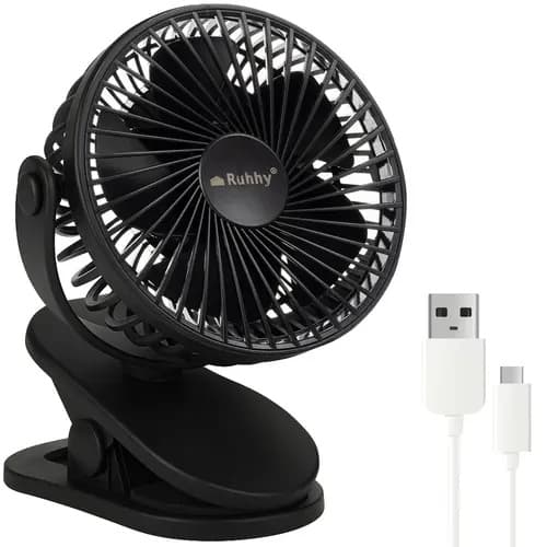 Trådløs klipsvifte - 1200mAh