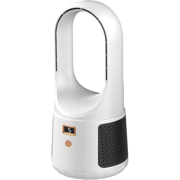 Bladeless bordventilator – Stille, 6 hastigheder – USB genopladelig – Til kontorer, soveværelser, camping