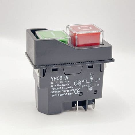 KLD-elektromagnetisk bryter - 28 A, KLD-magnetbryter - 28 A, KJD17 CK21 trykknapp, vanntett kuttebryter - 4 pinner