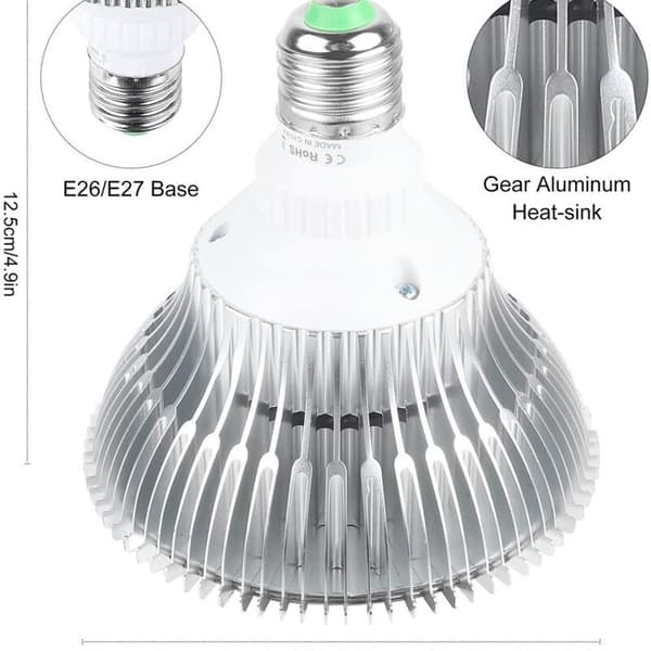 150W Vekstlys. Plantelampe. Fullspektret hagebrukslampe, E27 LED Plantelys