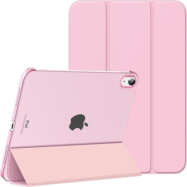 iPad (A16) 11:e/10:e generationen (2025/2022 modell), ultratunt stativ hårt fodral (rosa)