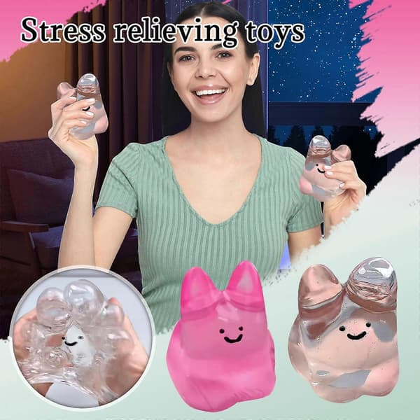 Squishy Bubble Pop Fidget Legetøj, Klemme Sensorisk Bold / Blæksprutte Popper, Anti-Angst Legetøj kompatibel med Voksne Børn