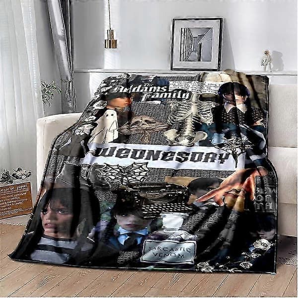 Bærbar Tæppe Oversized Tæppe Hættetrøje Blød Varm Hætte Søde Gaver til Voksne 132x152 cm