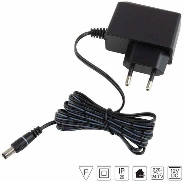 Transformer til 12V 6W IP20 LED Strips, Strømstikadapter, Strømforsyning, Stripbelysning, Lysarmatur til Hjemmet, Stuen, Soveværelset, Kontoret