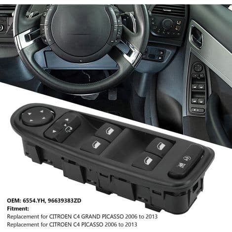 Vindusbryter 6554.YH for Citroen C4 Grand Picasso