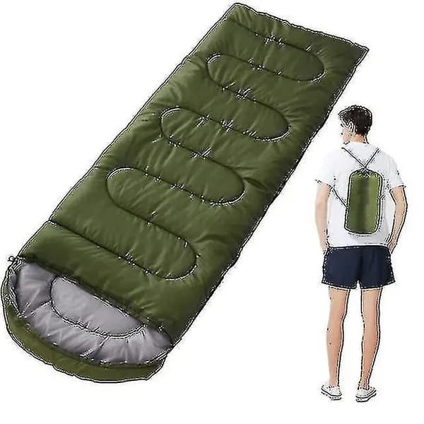 Fortykket Vintersovepose - Vanntett Enkelt Campingpose, Konvoluttstil, Varm Sovepose for Voksne