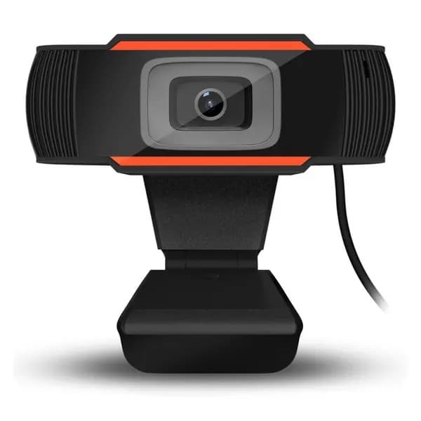 720P HD PC Webcam, 5-megapixel, indbygget mikrofon, USB-interface, desktop webcam, 180° rotation