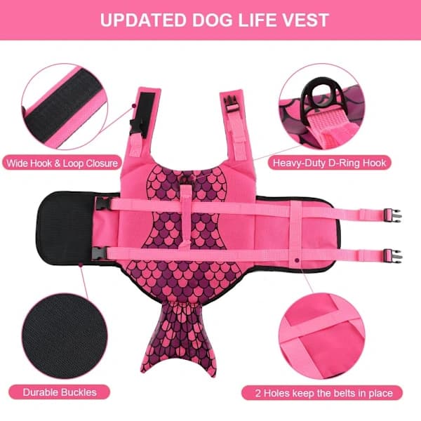 Hundebadedrakt Sikkerhetsdrakt-Rose Rød-M