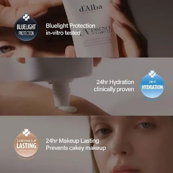 d'Alba Waterfull Pink Tone-Up Solcreme 50ml SPF 50+ PA+++
