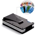 Kortholder i karbonfiber RFID svart - Julegave One size