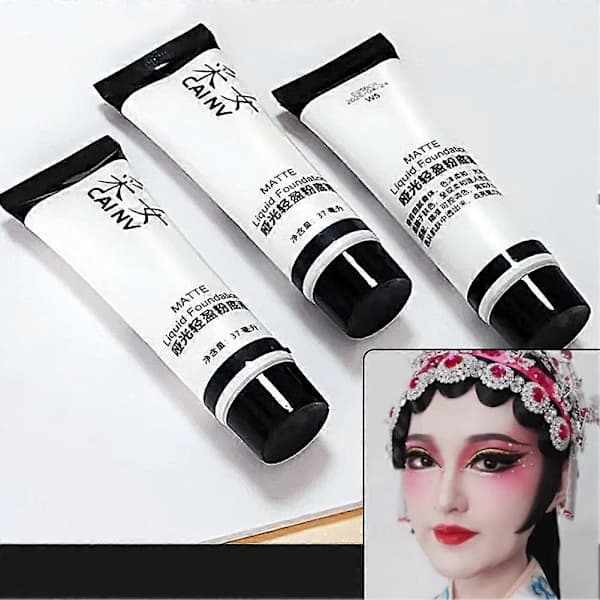 Vit foundation, concealer, foundationkräm