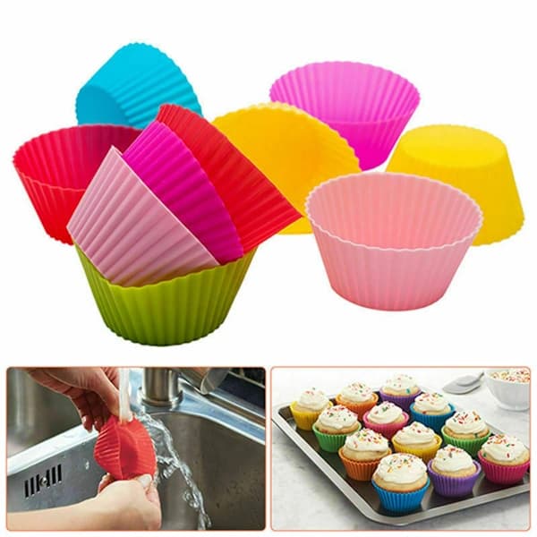 24-pakning Silikon Muffinsform Bakeform Muffinssett