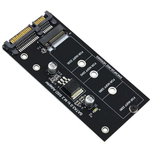 M.2 SATA M2-adapter til NGFF SATA3 2,5 tommer konverteringskort B-nøgle til 2230-2280 SSD