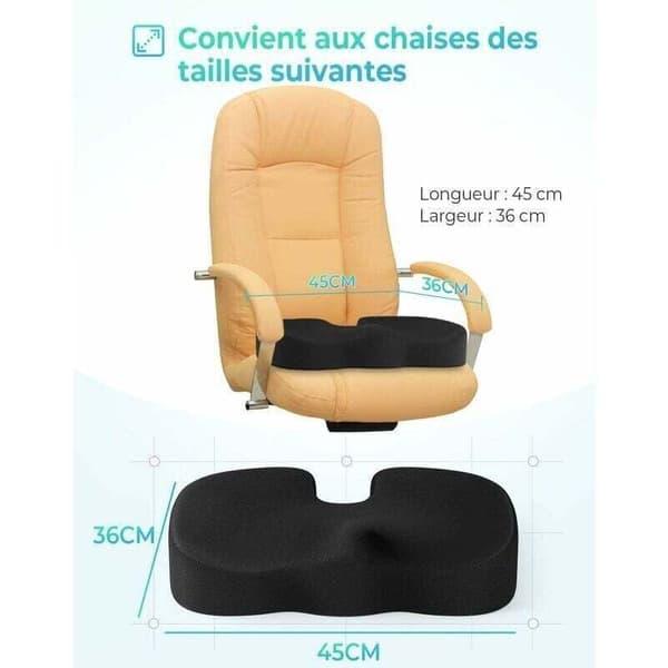 Halepute Minneskum Setepute Ergonomisk Pute for Kontor Bil Rullestol