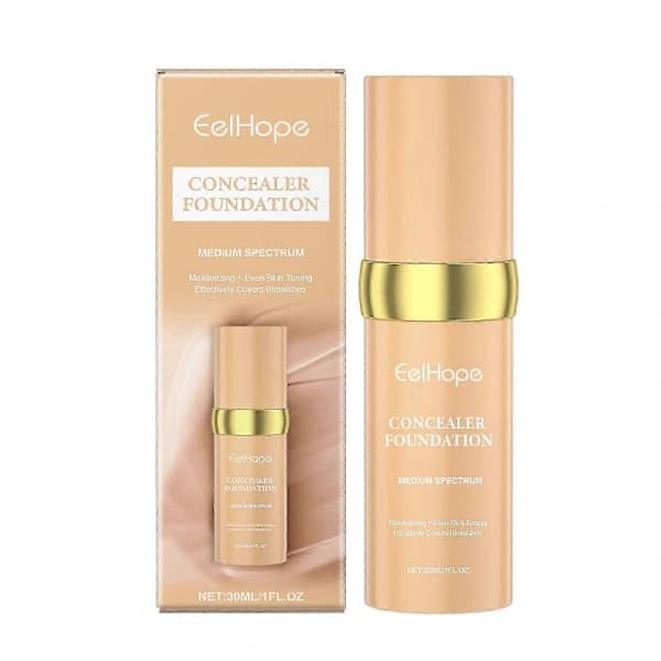 Fuktgivande Foundation - Lätt Concealer, Berikad med Sheasmör