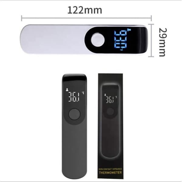 Medicinsk Infraröd Panntermometer, Beröringsfri Termometer för Vuxna, Barn och Spädbarn. LCD-Display