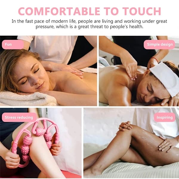 1 stk-Massager-Pink [Opgraderet syvhjulet ringmassager]