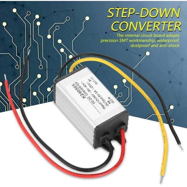 DC Buck Converter. DC-DC 12V/24V til 5V 5A Step-down strømforsyningsmodul Buck Module Buck Converter