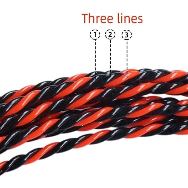 50m elektrikertrækfisk – 6mm diameter – snoet polyester til trange rør – fjederbelastet styrehoved
