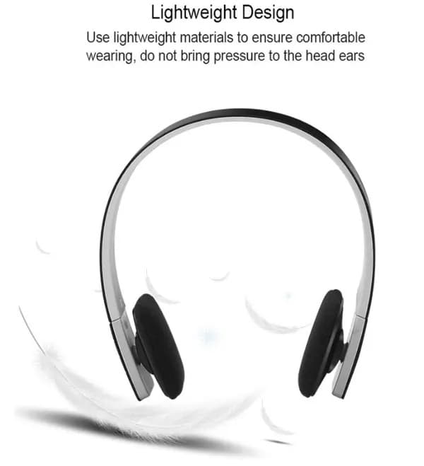 Trådløse hodetelefoner, oppladbare trådløse Bluetooth-hodetelefoner over øret, hvit