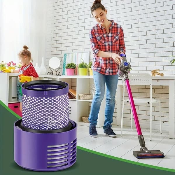 Pakke med 2 V10 erstatningsfiltre til Dyson Cyclone-serien. Reservedelsnummer: 969082 01.