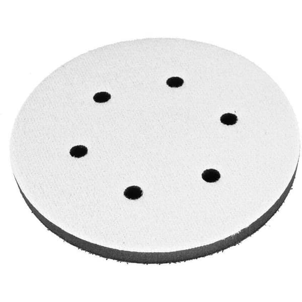 Blød slibepude. 125 mm bløde slibe-interfacepuder Blød svamp Diameter 125 mm (6 huller)