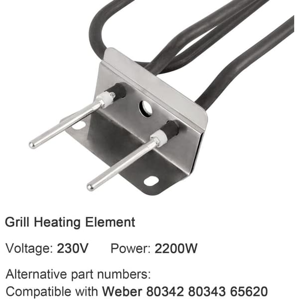 Elektrisk BBQ-varmeelement kompatibelt med Weber 66631 Weber Q140 Q1400. Erstatningsvarmeelement