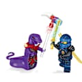 Et sæt med 24 ninja-minifigurer, inklusive Kai, Jay, Master Wu osv., et byggeklodslegetøjssæt.