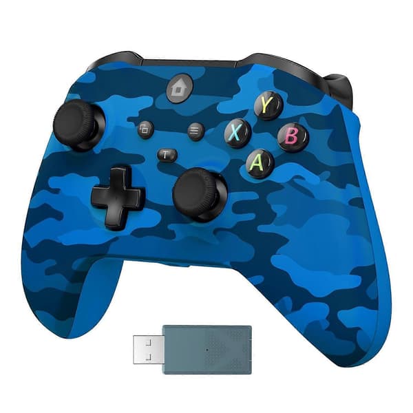 Trådløs controller, gamingcontroller understøtter Turbo/3,5 mm lydstik/dobbelt vibration, controller kompatibel med X-BOX One/ One S/X, X-BOX Series S/X,