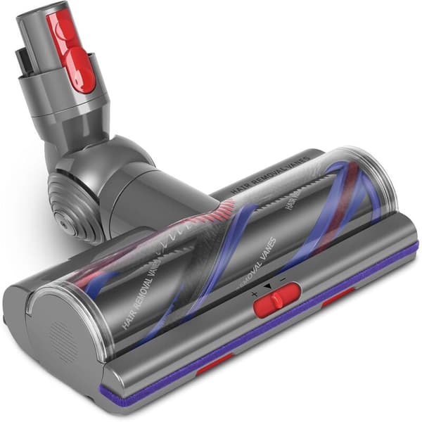 Motorhead børstehode for Dyson V7 V8 V10 V11 V15 – Justerbart sug – Anti-floke – Effektiv rengjøring for tepper og harde gulv