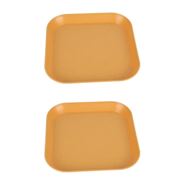 2-pack grund bred kattskål, halmfiber, luktfri, kattunge kortbent katt.