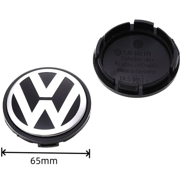 Set med 4 originalnavkapslar för 65 mm aluminiumfälgar