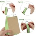 Flashcards, 500 färgade indexkort/repetitionskort, med 5 bindningsringar, kraftpappersbaksida, linjerade.