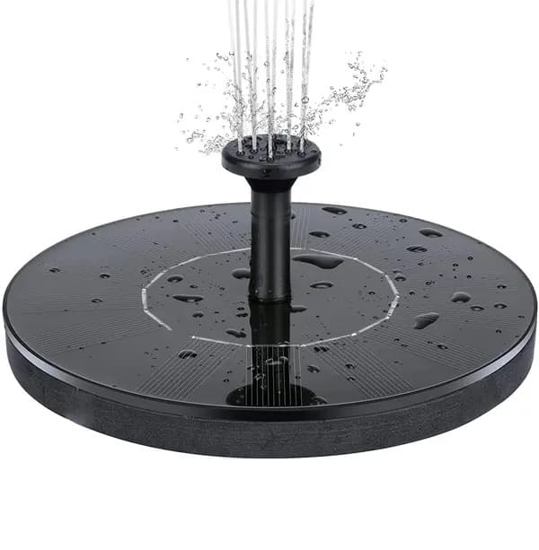 Fontene - Solcelledrevet fontene / Solvannfontene - 16 cm, svart