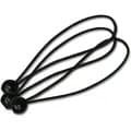 12-pak professionelle kugle-elastikker - 20 cm UV-bestandige til presenninger, cykler, biler (sort)