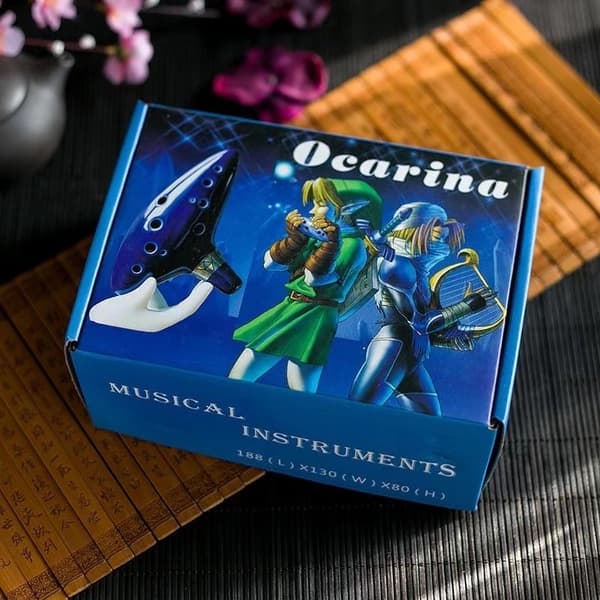 Legend of Zelda Ocarina – 12-hullers Alt C Ocarina (Noder inkluderet)