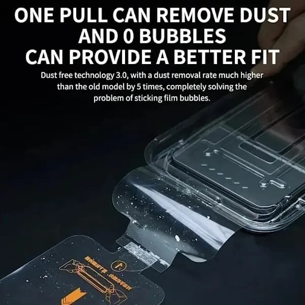 3-pakkaus oleofobinen pinnoite Quick-Fix -näytönsuoja iPhone 15 Prolle