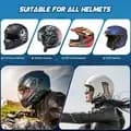 Universal Bluetooth-headset til motorcykel til 2 ryttere - BT 5.3, 2-i-1 mikrofon, hjelmkompatibel