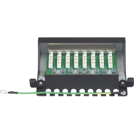 8-Port CAT 6 1UH Patchpanel-kabinett med W633411